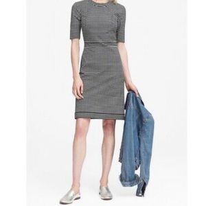 Banana Republic Gingham Check Sheath Dress